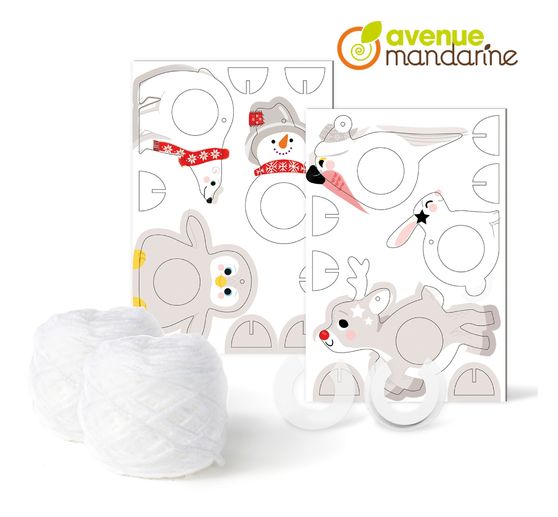 Kreativ-Box "Pompon Weihnachtsanhänger"