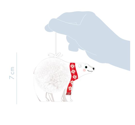 Kreativ-Box "Pompon Weihnachtsanhänger"