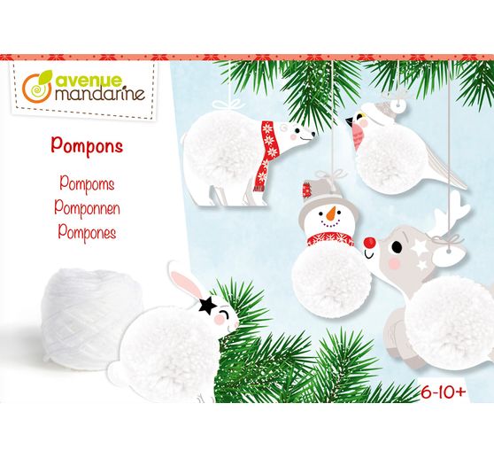 Kreativ-Box "Pompon Weihnachtsanhänger"