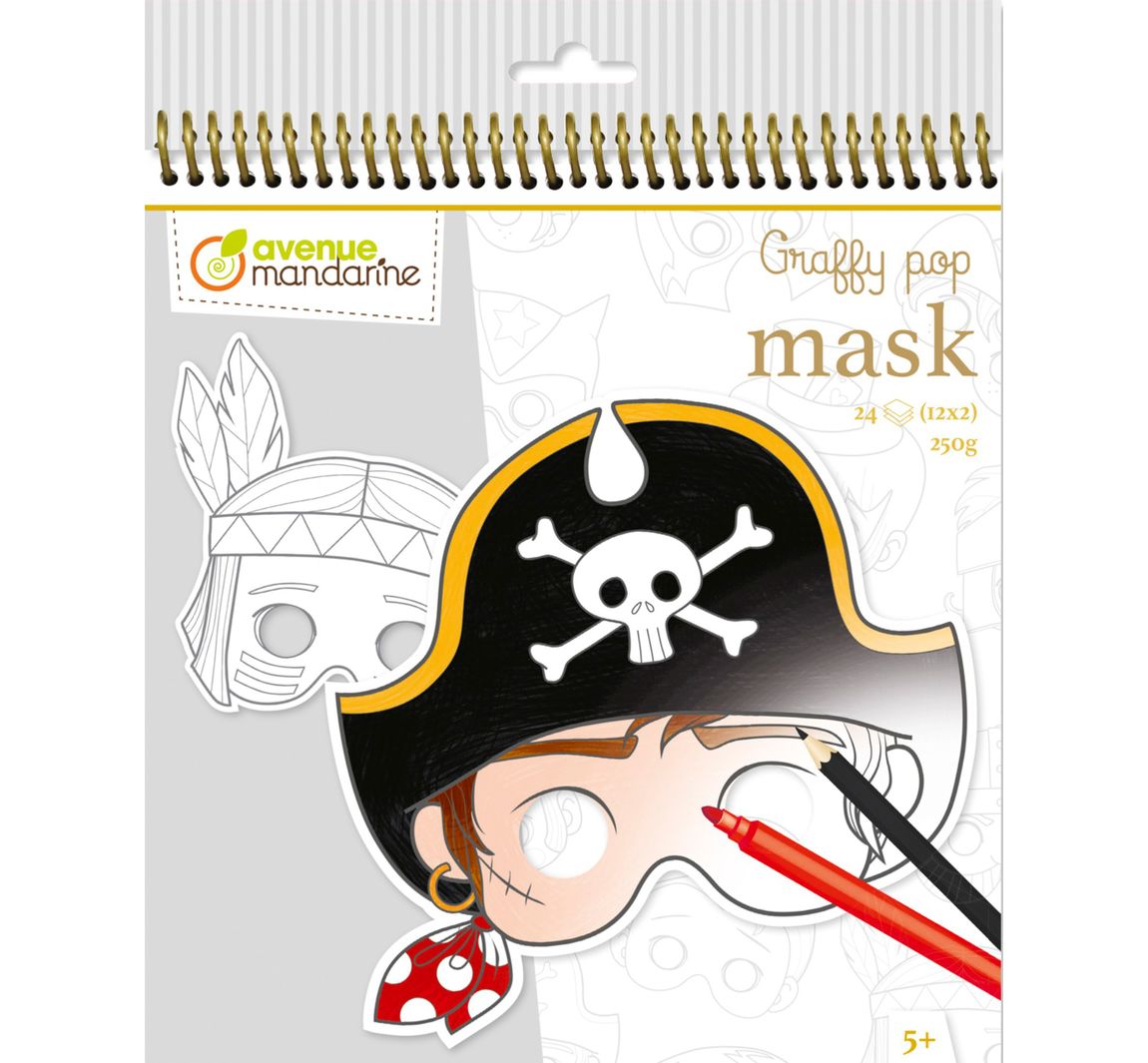 Maskenmalbuch Graffy Pop "Jungen"