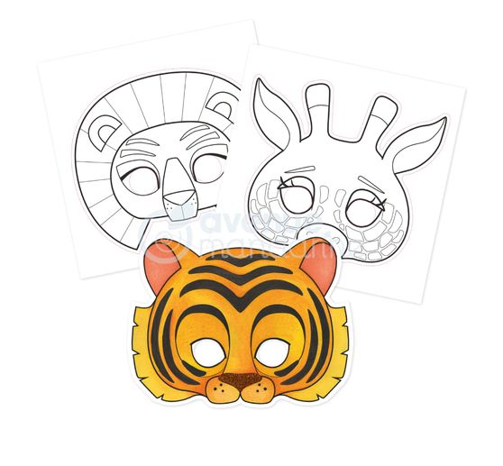 Maskenmalbuch Graffy Pop "Tiere"