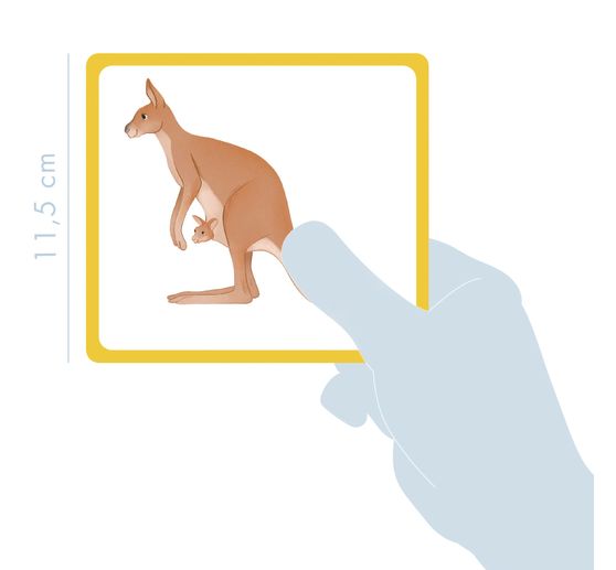 Educational game picture cards "Wild animals"
