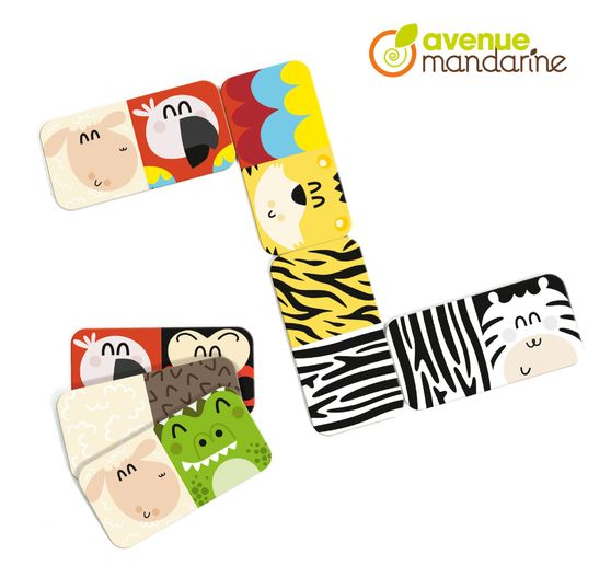 Lernspiel Domino "Tiere und Texturen"