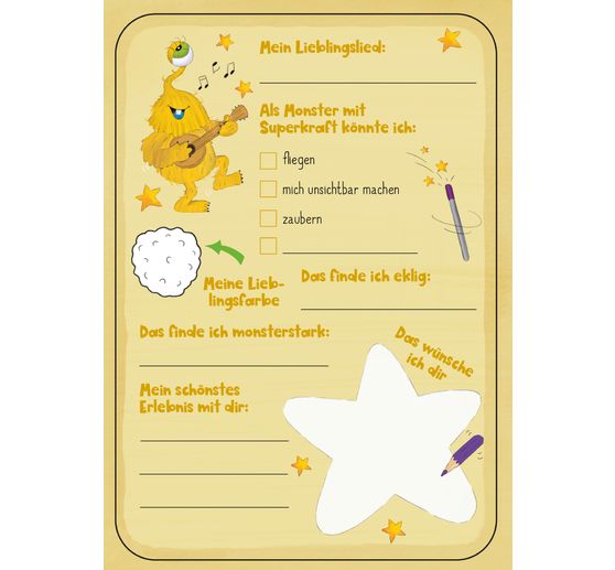 Freundebuch "Meine monstermäßigen Freunde"