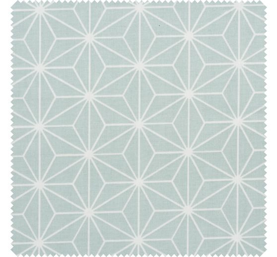 Baumwoll-Stoff "Geometrischer Stern" Polyester beschichtet