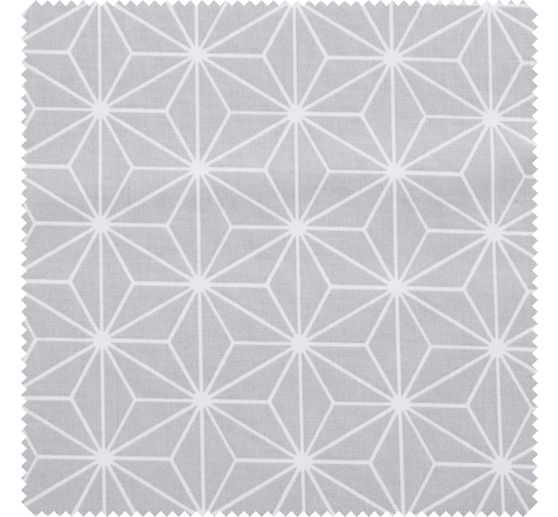 Baumwoll-Stoff "Geometrischer Stern" Polyester beschichtet