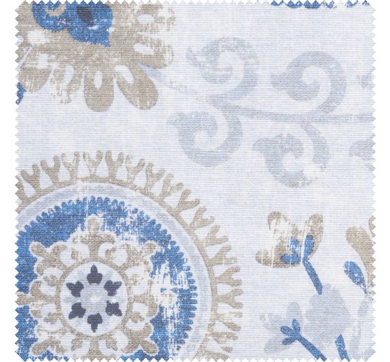 Motif fabric linen look "Turandot"