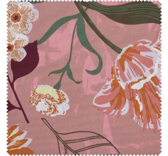 Baumwoll-Stoff "Nature Matters" Blumen Mauwe