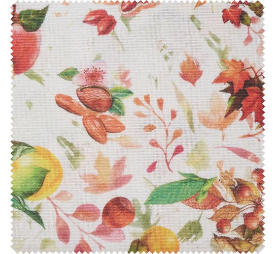 Motif fabric linen optics "Autumn"