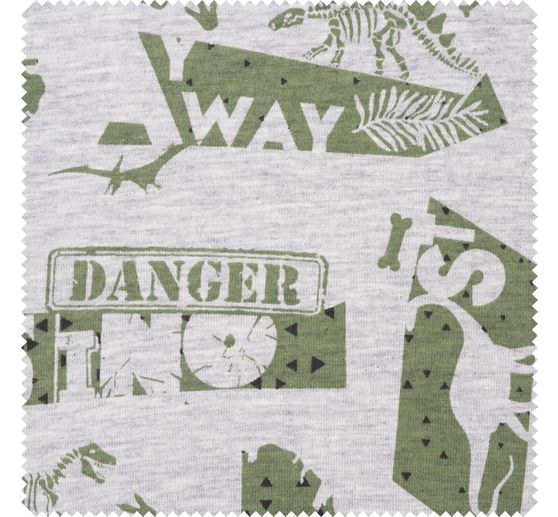 Jersey fabric melange "Danger"