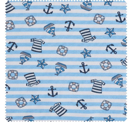 Jersey-Stoff "Happy Sailor"