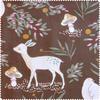 Cotton fabric "Deer and mushrooms"
