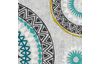 Motif fabric linen look "Mandala circles"