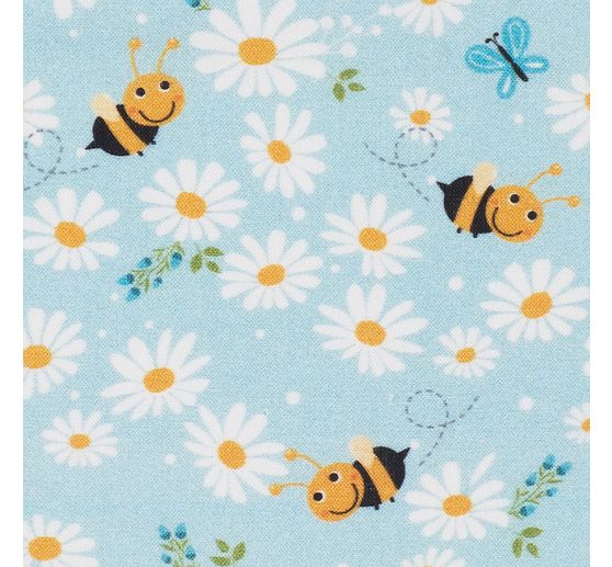 Cotton fabric "Little bee"