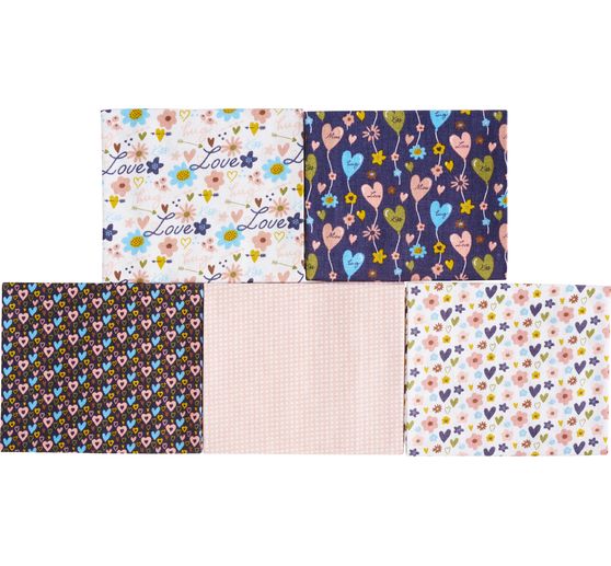 Stoffpaket Patchy "Hearts and Flowers"