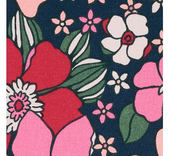 Baumwoll-Stoff "Sommerblumen"