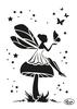 Schablone "Elfe und Schmetterling"