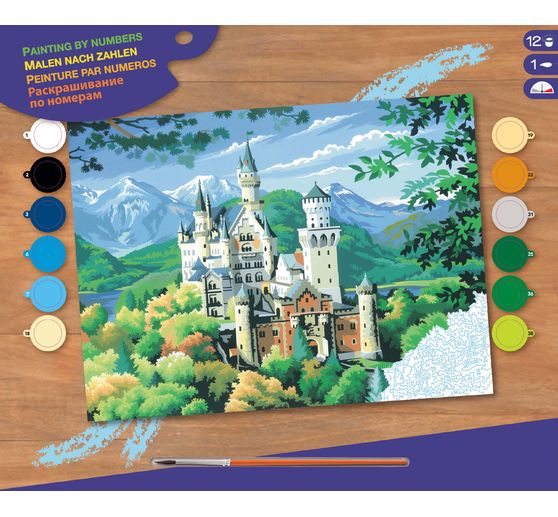 Malen nach Zahlen "Schloss Neuschwanstein"