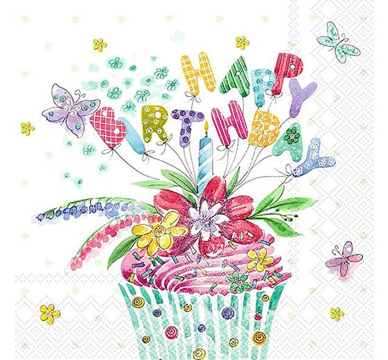 Serviette "Birthday Cake"