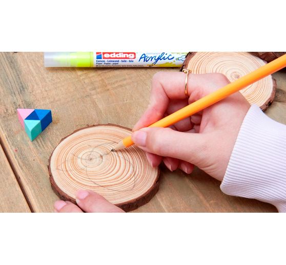 edding 5100 Acrylic "Acrylmarker - Basic", Mittel, 5er-Set