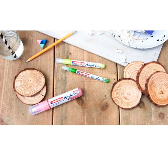 edding 5100 Acrylic "Acrylmarker - Basic", Mittel, 5er-Set