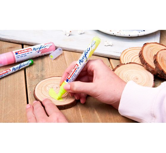 edding 5100 Acrylic "Acrylmarker - Basic", Mittel, 5er-Set