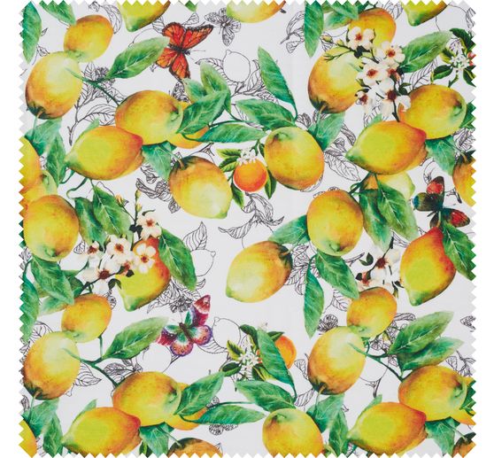 Motif fabric "Citrus", acrylic coated