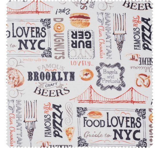 Motif fabric "Food Lovers", acrylic coated