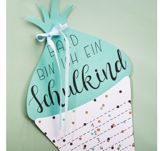 Motivkarton "Punkte Mint"