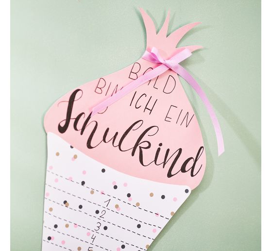 Motivkarton "Punkte rosa"