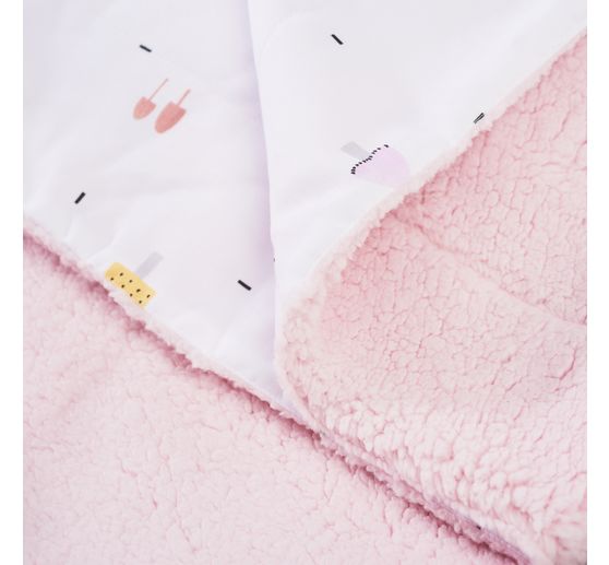 Fleece fabric "Lamb Rosé"