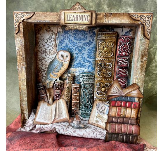 Scrapbook-Block "Vintage Library Backgrounds"