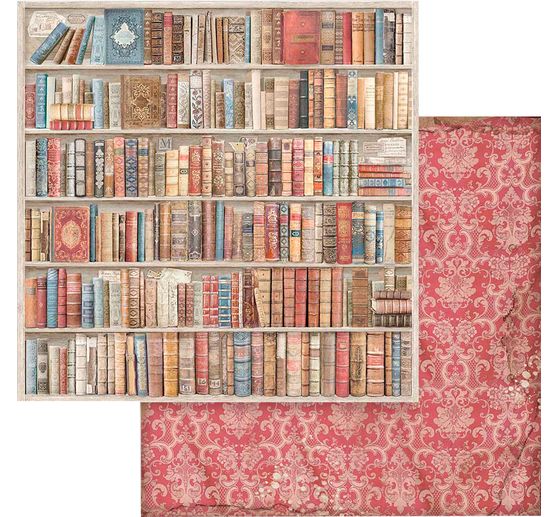 Scrapbook-Block "Vintage Library Backgrounds"