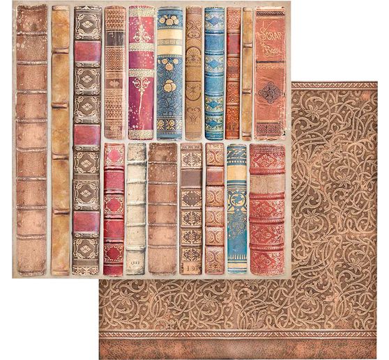 Scrapbook-Block "Vintage Library Backgrounds"