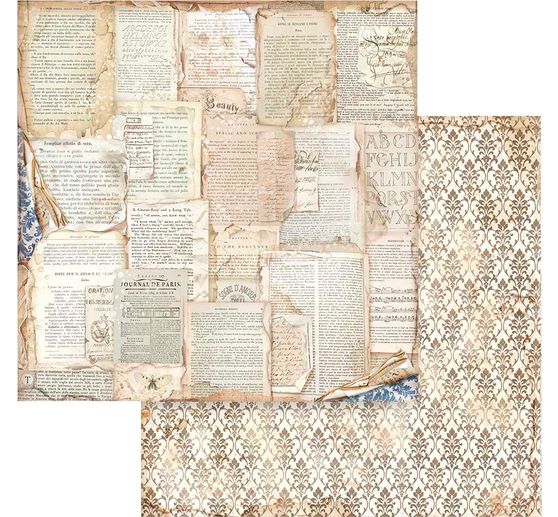 Scrapbook-Block "Vintage Library Backgrounds"