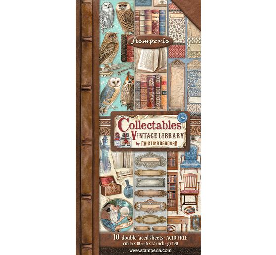 Motivbögen "Vintage Library"