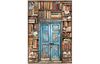 Motiv-Strohseide "Vintage Library Door"