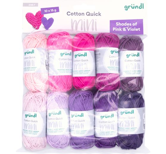 Gründl Cotton Quick Mini "Shades of Pink and Violet"