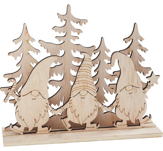 VBS Holz-Steckmotiv "Wichteltrio"