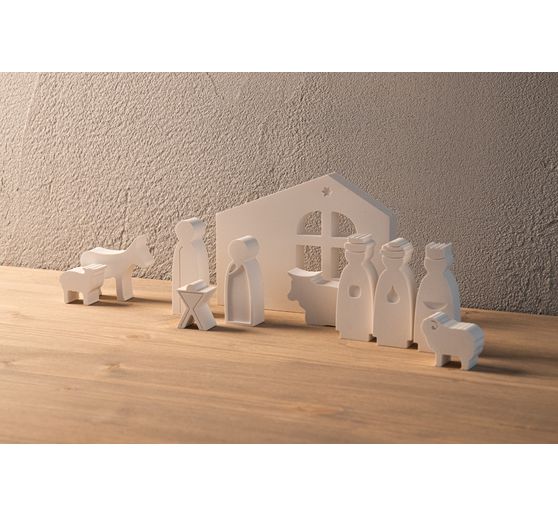 Silikon Gießform "Krippe"
