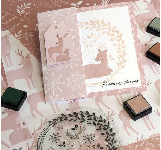 Silikonstempel "Snow Deers"