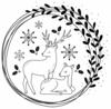 Silikonstempel "Snow Deers"