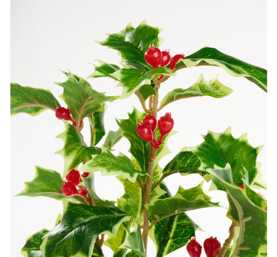 Ilex Zweig mit Beeren, 40 cm