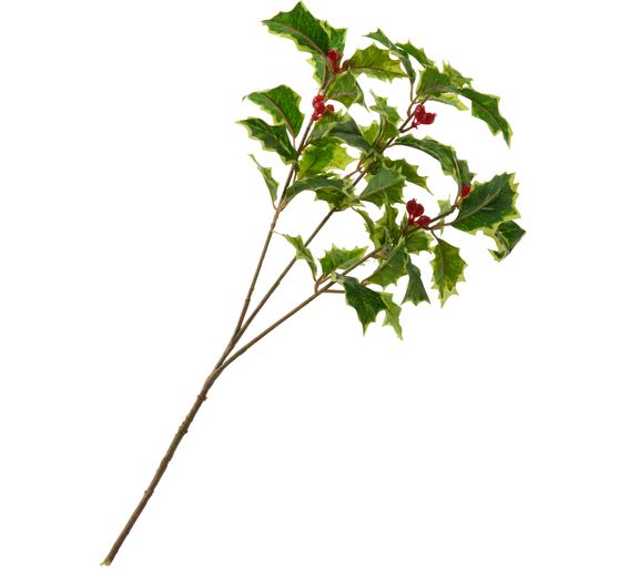 Ilex Zweig mit Beeren, 40 cm
