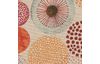 Motif fabric linen look "Circles"