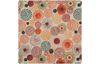 Motif fabric linen look "Circles"