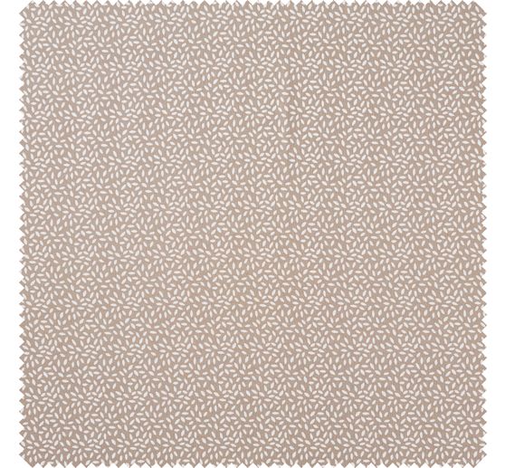 Baumwoll-Stoff "Drops Taupe"