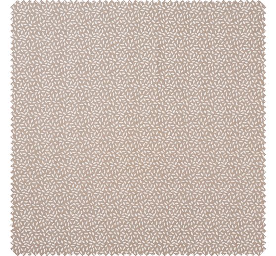 Baumwoll-Stoff "Drops Taupe"