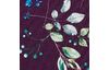 Cotton fabric "Brilliant" twigs-aubergine