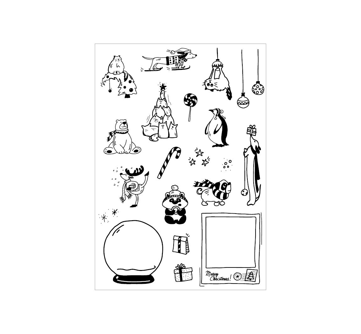 VBS Silikonstempel "Christmas Animals"